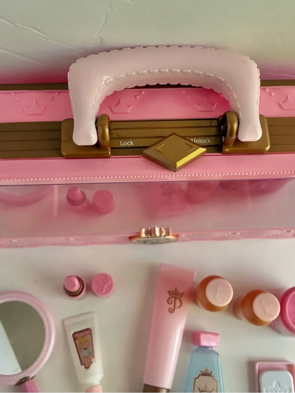 Disney Princess Pretend Makeup Playset Pink Case Read
